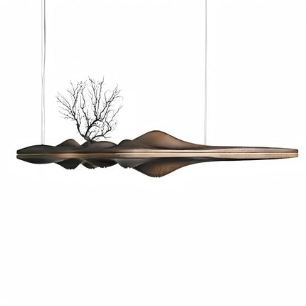 Light Up Your World Solid Wood LED Pendant Light - Modern Chandelier f