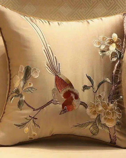45x45/50x35cm Chinese Traditional Embroidered Bird Cushion Cover