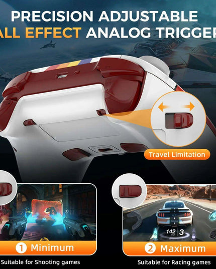 Ultimate Multi-Platform Wireless Gaming Controller: Precision Hall Effect Joystick, NFC Amiibo Support & Customizable Features