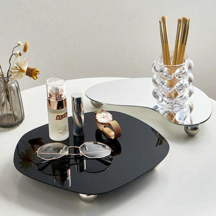 Scandinavian Minimalist Acrylic Makeup Organizer - Chic Home Decor Solution