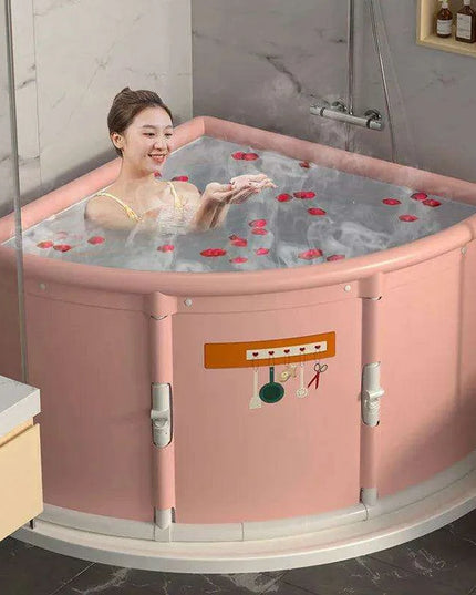 Triangular Oasis Portable Spa Tub for Ultimate Relaxation