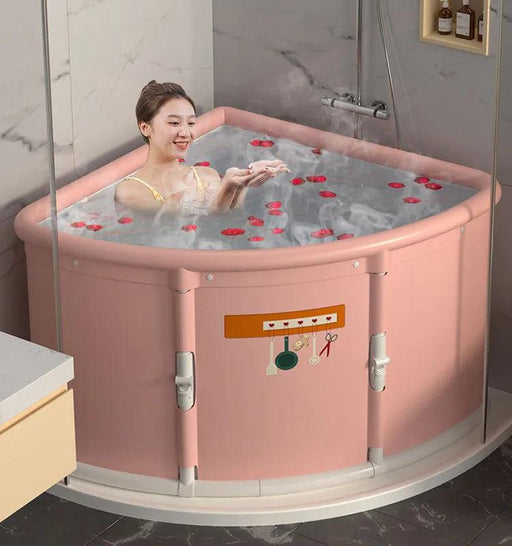 Triangular Oasis Portable Spa Tub for Ultimate Relaxation