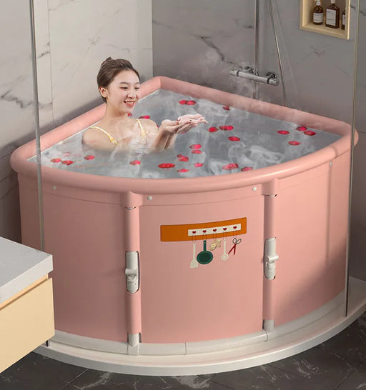 Foldable Inflatable Tub - Household Adult Spa and Massage Triangle Tub