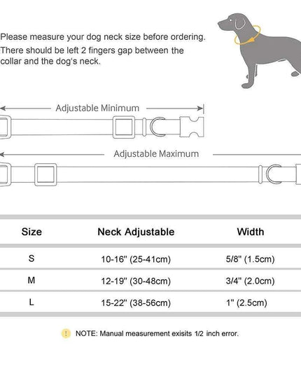 Floral Patterned Adjustable Dog Collar with Bowknot - Padded Nylon for All Breeds