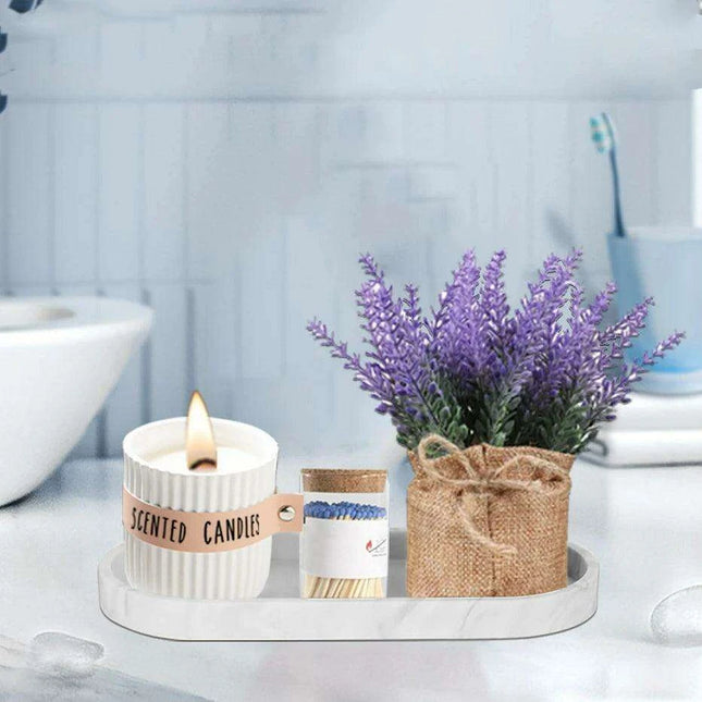 Modern Silicone Organizer Tray for Bathroom and Vanity Essentials