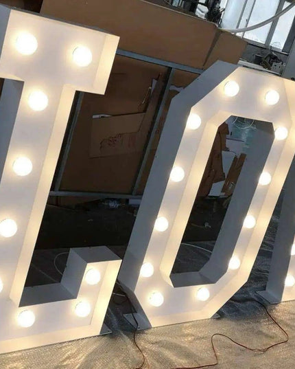 Personalized Illuminated Marquee Alphabet and Numeric Sign Set