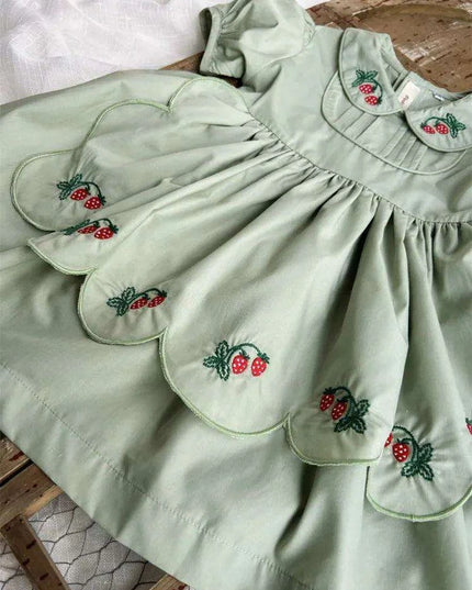 Elegant Spanish Lolita Toddler Dress - Ideal for Birthdays and Eid Celebrations