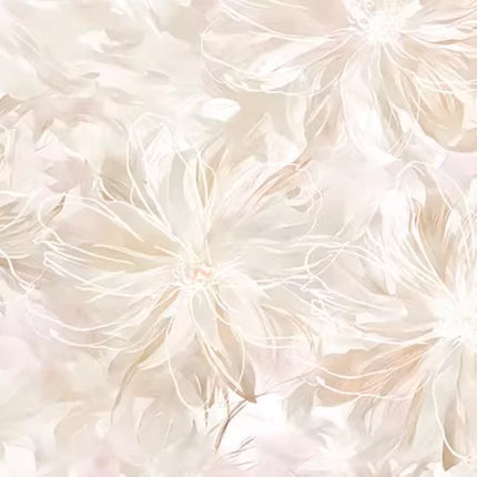 3D Feather & Flower Mural Wallpaper – Custom-Made, Multiple Patterns & Materials