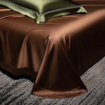 Premium Satin Silky Duvet Cover Set - Ultra Soft, Cooling