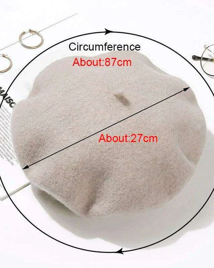 Chic French Wool Beret - A Touch of Timeless Elegance