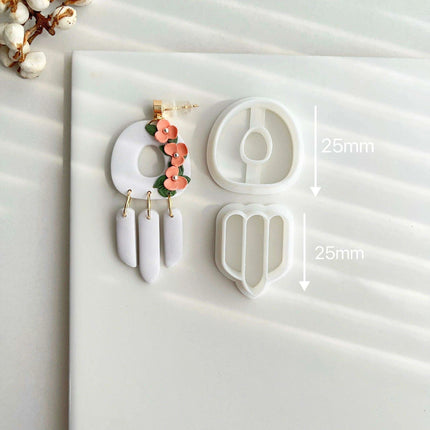 Creative Geometric Polymer Clay Cutters for Unique Earring Creations