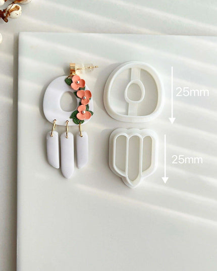 Creative Geometric Polymer Clay Cutters for Unique Earring Creations