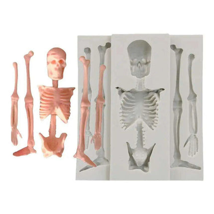Creepy Creative Skeleton Silicone Mold for Baking and Crafting Adventures