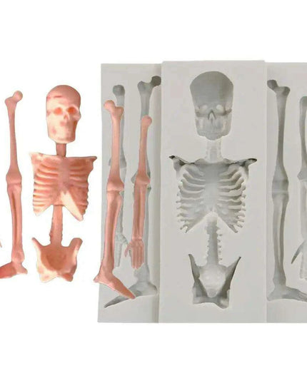 Creepy Creative Skeleton Silicone Mold for Baking and Crafting Adventures