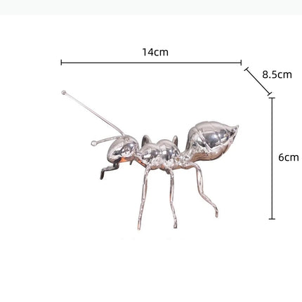 Metal Handicraft Artificial Insect Sculpture Ant Insect Ornament Metal