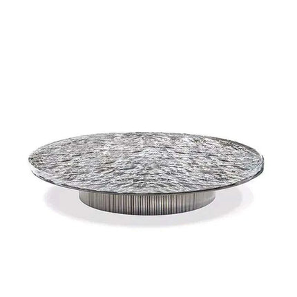 Elegant Round Marble Corner Coffee Table - Chic Nesting Design for Any Space