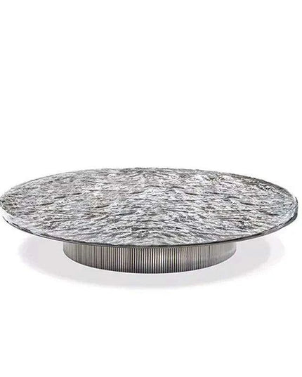 Elegant Round Marble Corner Coffee Table - Chic Nesting Design for Any Space