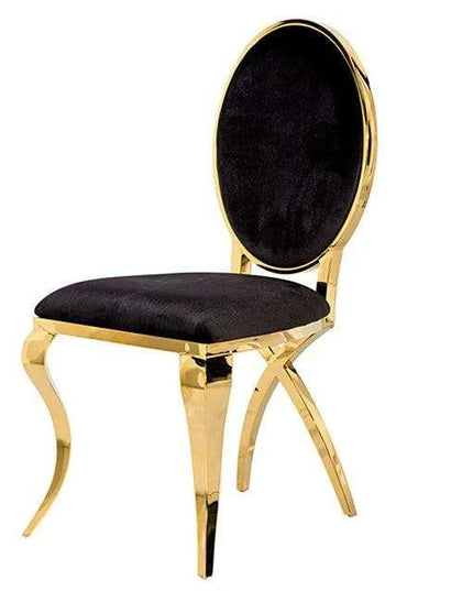 Luxurious Italian Dining Chairs Set of 2 with Stainless Steel Legs and Customized Style