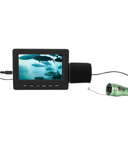 4.3-Inch HD Color Underwater Fishing Camera with 15m Cable and Night Vision LED Lights for Ultimate Exploration