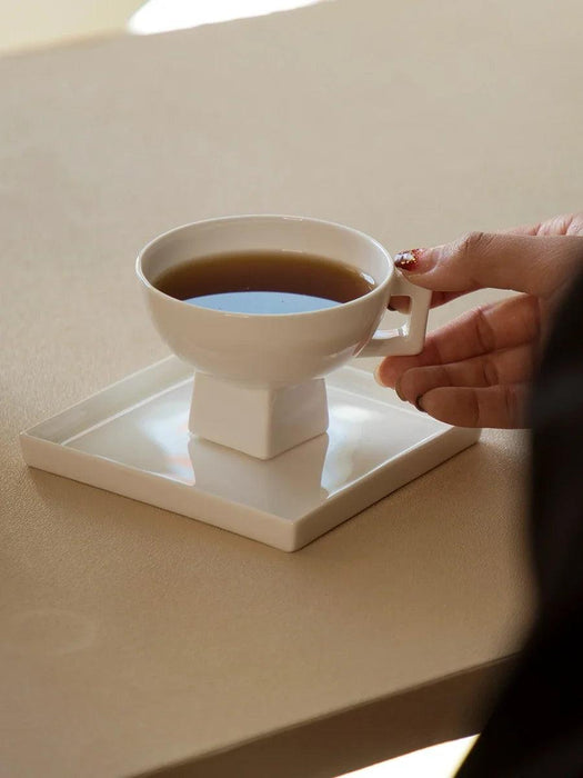 Regal Elegance: Medieval Red Bone China Tea Cup Collection