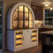 H Arched Wine Bar Cabinet with LED Light, Liquor Cabinet with Wine Racks amp Countertop, Kitchen Pantry Cupboard with Glass Doo h-arched-wine-bar-cabinet-with-led-light-liquor-cabinet-with-wine-racks-amp-countertop-kitchen-pantry-cupboard-with-glass-doo