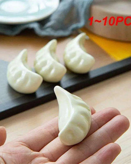 Charming Ceramic Dumpling Chopsticks Holder Set for Elegant Japanese Dining