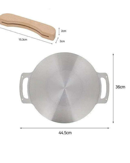 Versatile Portable Stainless Steel Korean BBQ Grill Pan for Outdoor Gatherings