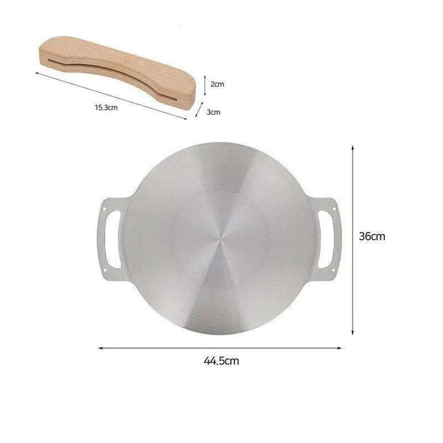 Versatile Portable Stainless Steel Korean BBQ Grill Pan for Outdoor Gatherings