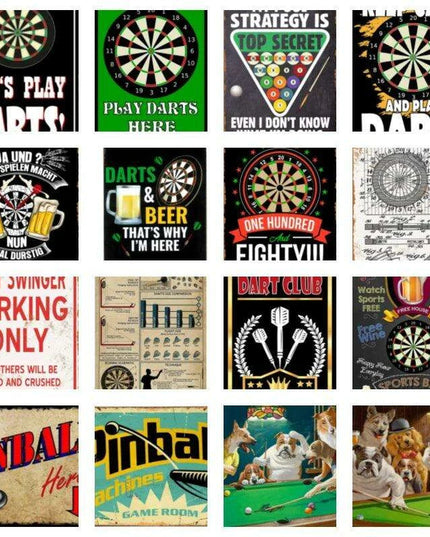 Vintage Elegance Metal Wall Art for Home and Office Spaces