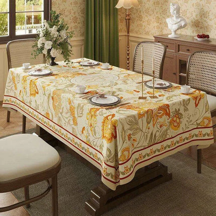 Elegant Waterproof Tablecloth Inspired by American Countryside Charm