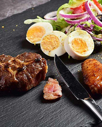 Personalized Rustic Slate Cheese Serving Board with Chalk Writing Kit - Enhance Your Entertaining Experience