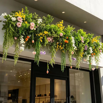 Artificial Green Plant Wall Hanging Decor, Simulation Plant Vine Water