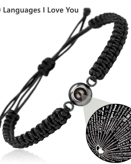 Customizable Braided Rope Memory Projection Bracelets