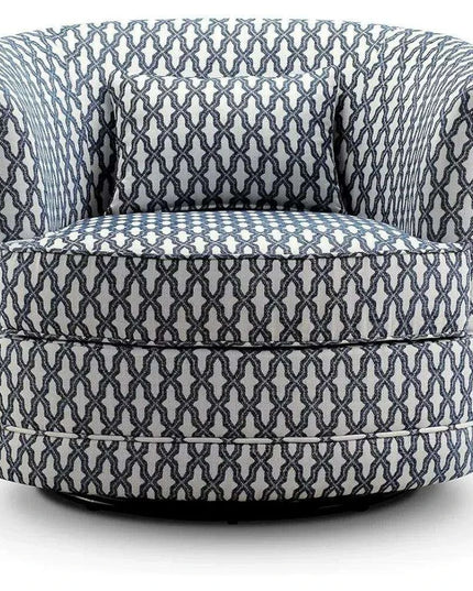 Modern Swivel Barrel Chair Set with Free Decorative Pillow - Your Comfort Haven