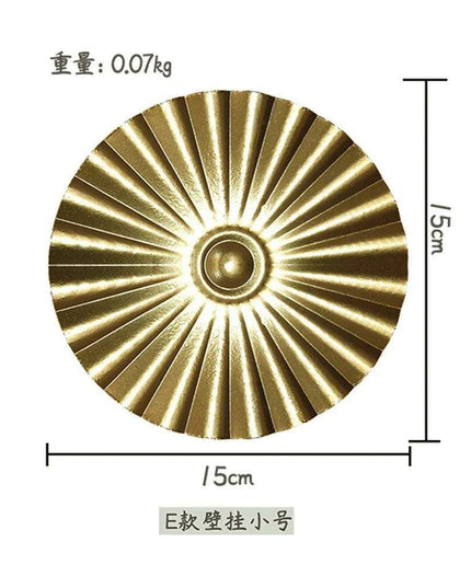 Luxurious Golden Aura Metal Wall Art for Chic Home Decor