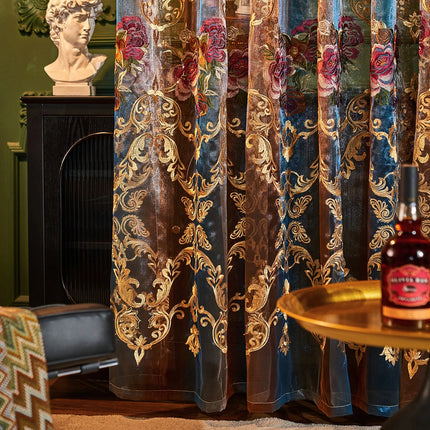 European Style Curtains for Living Room Neoclassical Style Gauze Sheer Curtains Hollowed Out Embroidery Tulle Home Decor european-style-curtains-for-living-room-neoclassical-style-gauze-sheer-curtains-hollowed-out-embroidery-tulle-home-decor-1