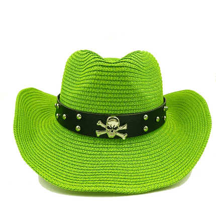 Vintage-Inspired Thick Straw Cowboy Hat