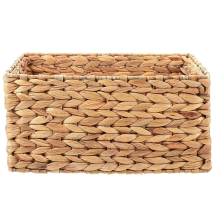 Stylish Natural Straw Storage Basket - Multi-Purpose Organizer for Toys, Snacks, and Home Essentials