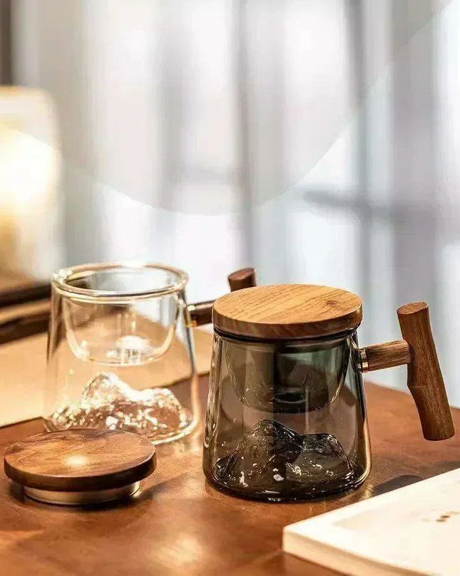 Elegant Borosilicate Glass Tea Mug with Infuser for Exceptional Brewing Delight