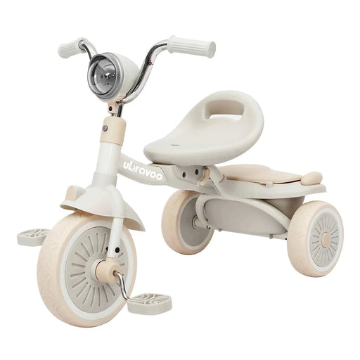 UBRAVOO Baby Tricycle with Adjustable Seat and Cool Lights, Ideal for 1-5 Years
