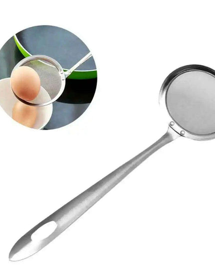 Japanese Stainless Steel Fine Mesh Skimmer Ladle with Extended Handle for Safe Oil and Steam Handling