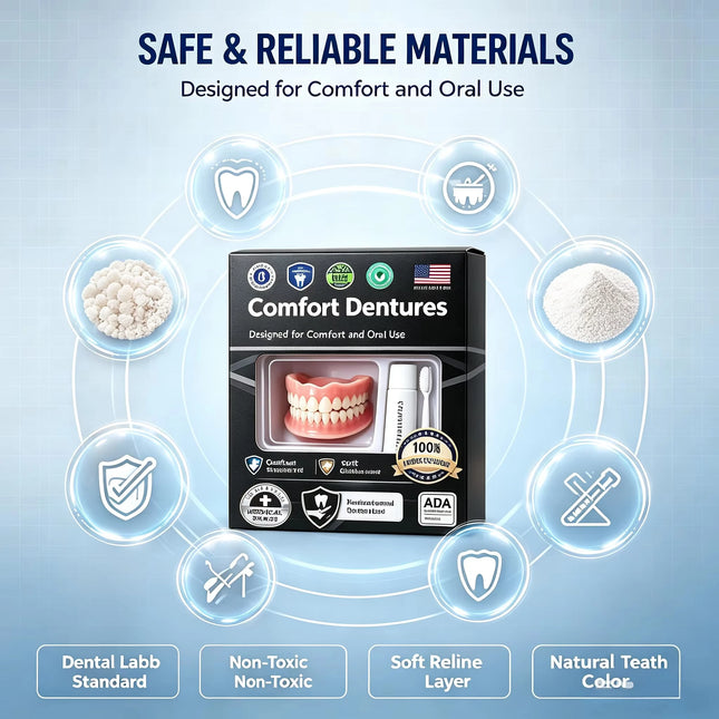 2026 New Lightweight Moldable Silicone Dentures, Instant Smile Natural Tone False Teeth Oral Care Pack 2026-new-lightweight-moldable-silicone-dentures-instant-smile-natural-tone-false-teeth-oral-care-pack