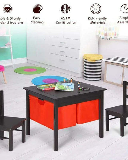 Creative Kids' Play and Study Table Set with Storage - Engaging Furniture for Educational Fun