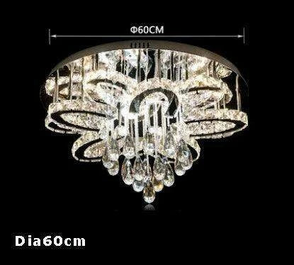 Elegant RGB Dimmable Crystal Ceiling Light for Modern Homes
