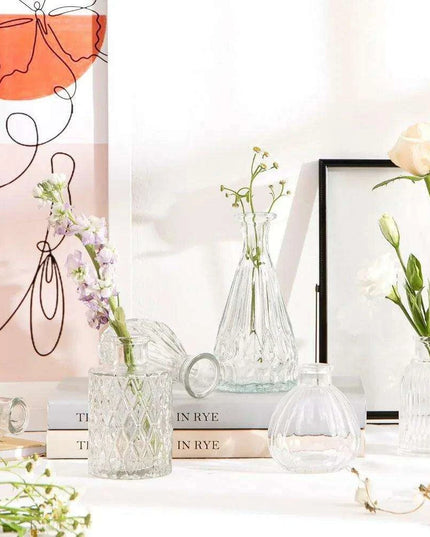 Charming 60-Piece Vintage Glass Vase Collection for Home and Special Occasions