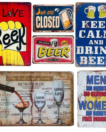 Vintage Cheers Beer Metal Sign - Perfect Wall Art for Bars, Man Caves, and Restaurants