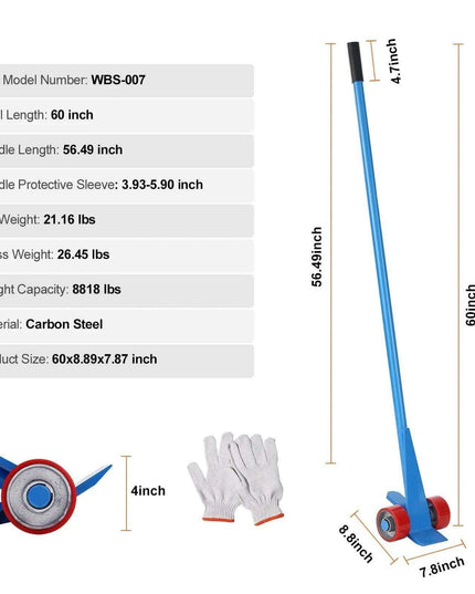 Heavy-Duty 41-Inch Carbon Steel Pallet Pry Bar Tool for Efficient Woodworking