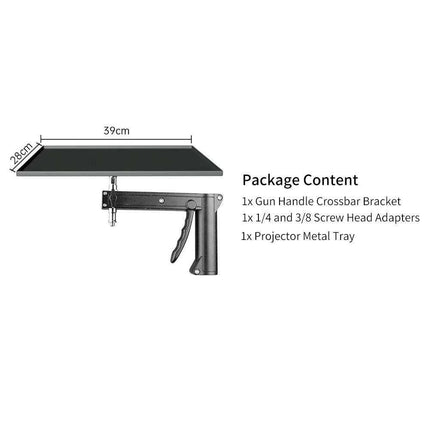 Adjustable Height Gun Grip Light Stand with Wheels and Tripod - LED Softbox Support