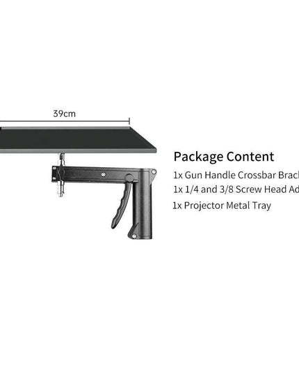 Adjustable Height Gun Grip Light Stand with Wheels and Tripod - LED Softbox Support