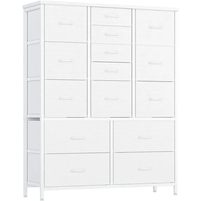 15-Drawer Bedroom Dresser with Drawer Organizers for Home Storage Organization